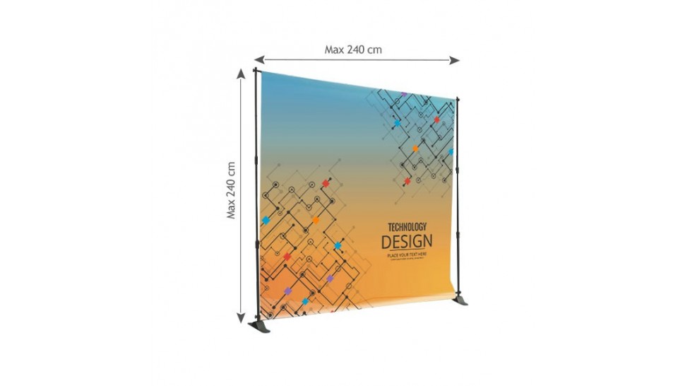 Parete con struttura regolabile