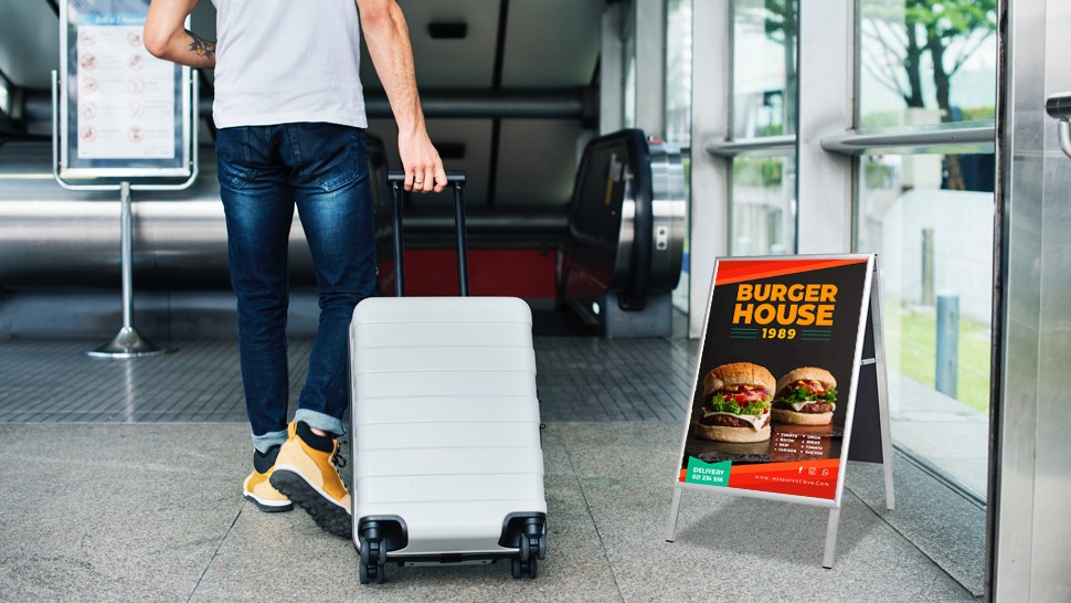 Cavalletto Seattle in alluminio pieghevole