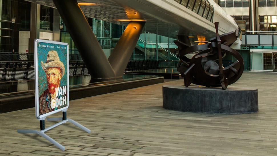 Cavalletto Boston in alluminio monofacciale