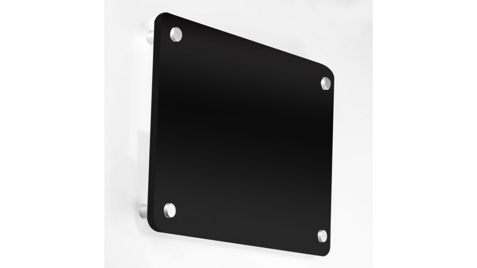Targa in Plexiglass nero lucido