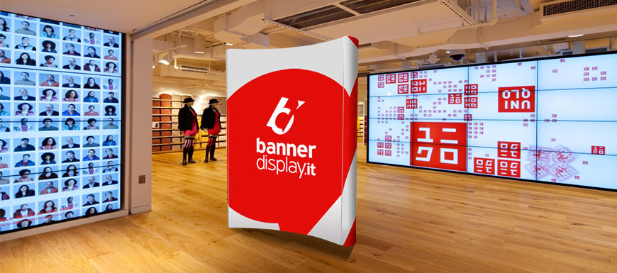 pareti espositive per negozi